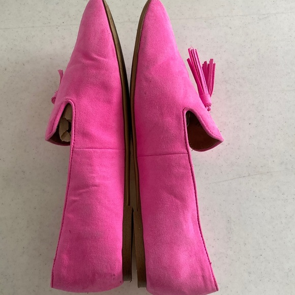 J. Crew Vibrant Pink Tassel Loafers - Picture 5 of 7